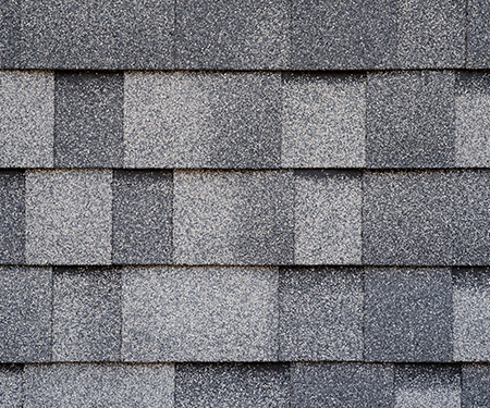 closeup of roof shingles