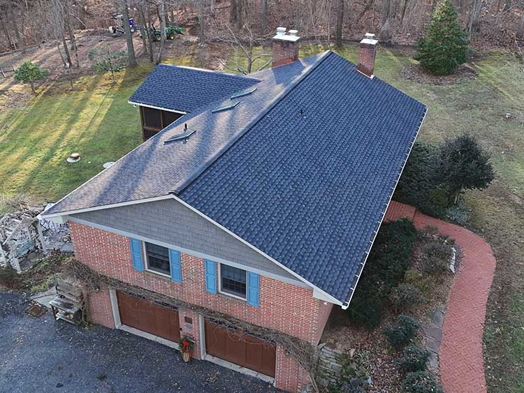 Completed shingle roof install by AC Matthews Roofing & Exteriors